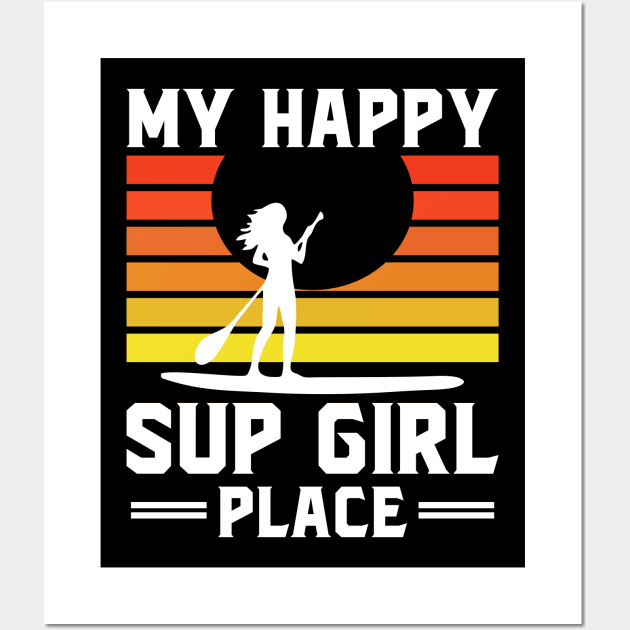 My happy sup girl place Wall Art by SimonL